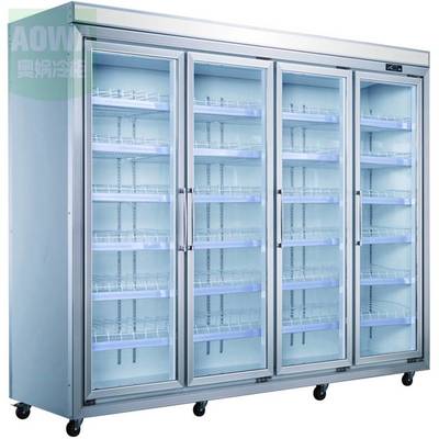 阳春农产品批发市场六门保鲜冷柜 奥娲鲜花冰柜专业 六沐保鲜饮品展示柜